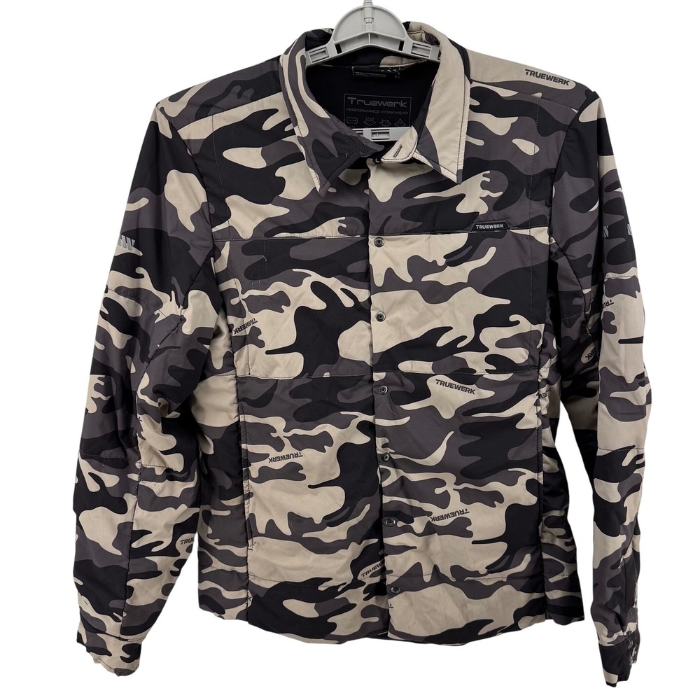 Truewerk Men's Camouflage Shirt Jacket - Black and Gray